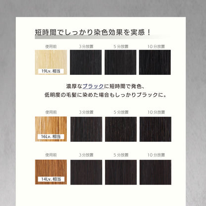 MOUTON ブラックトリートメント 使用後の仕上がりイメージ｜深みのあるブラックヘアカラー