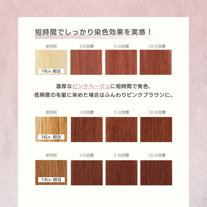 MOUTON ピンクベージュトリートメント 使用後の仕上がりイメージ｜柔らかなピンクベージュ系ヘアカラー