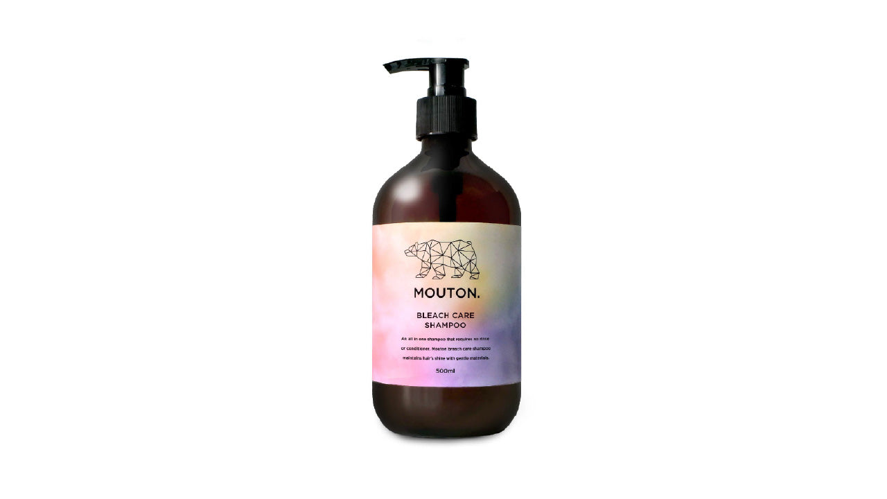 MOUTON ブリーチ毛用シャンプー｜保湿・毛髪補修成分配合で傷んだ髪をするんとまとまるサラツヤ髪に