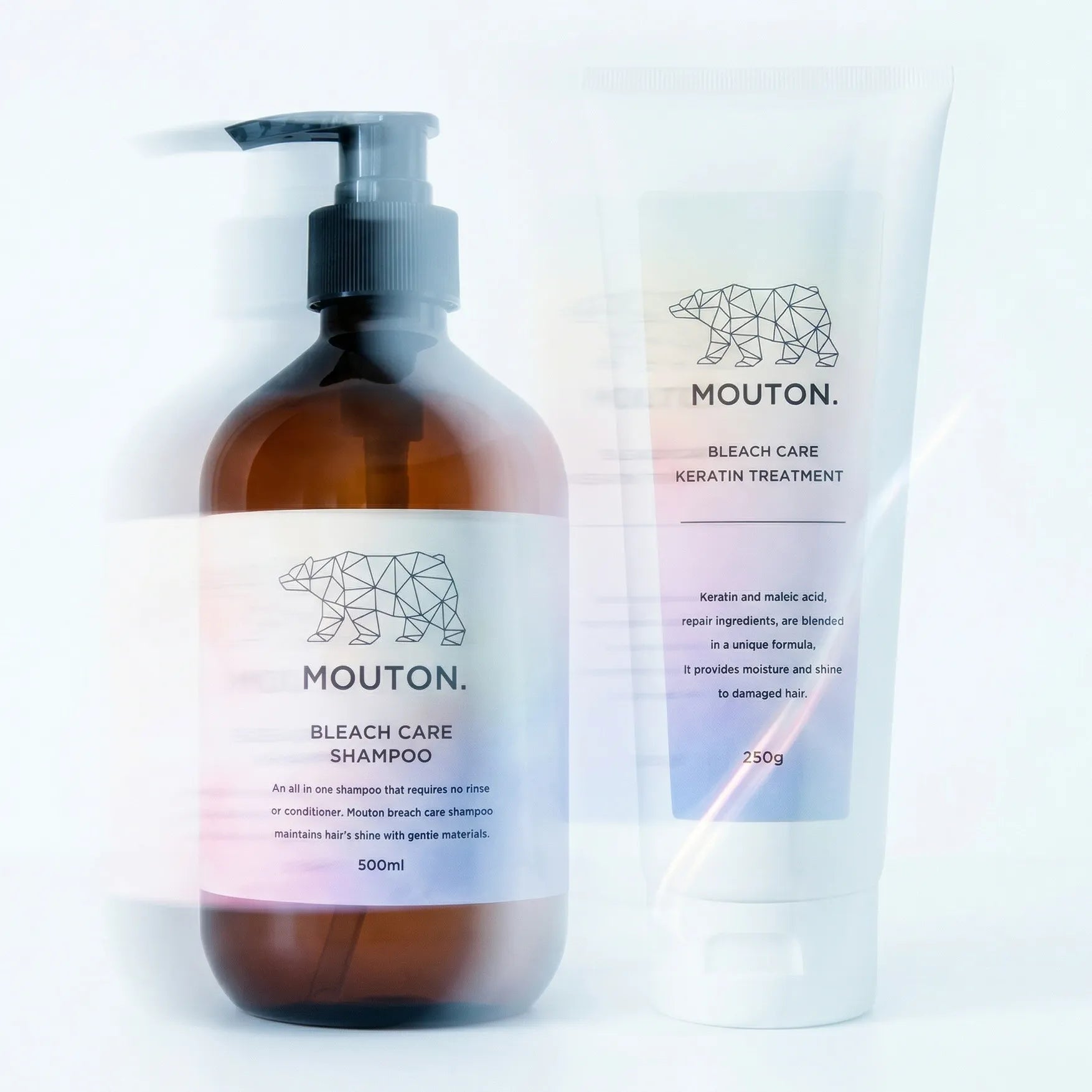 MOUTON ブリーチ毛用ヘアケアシリーズ｜ダメージ補修シャンプー・トリートメント