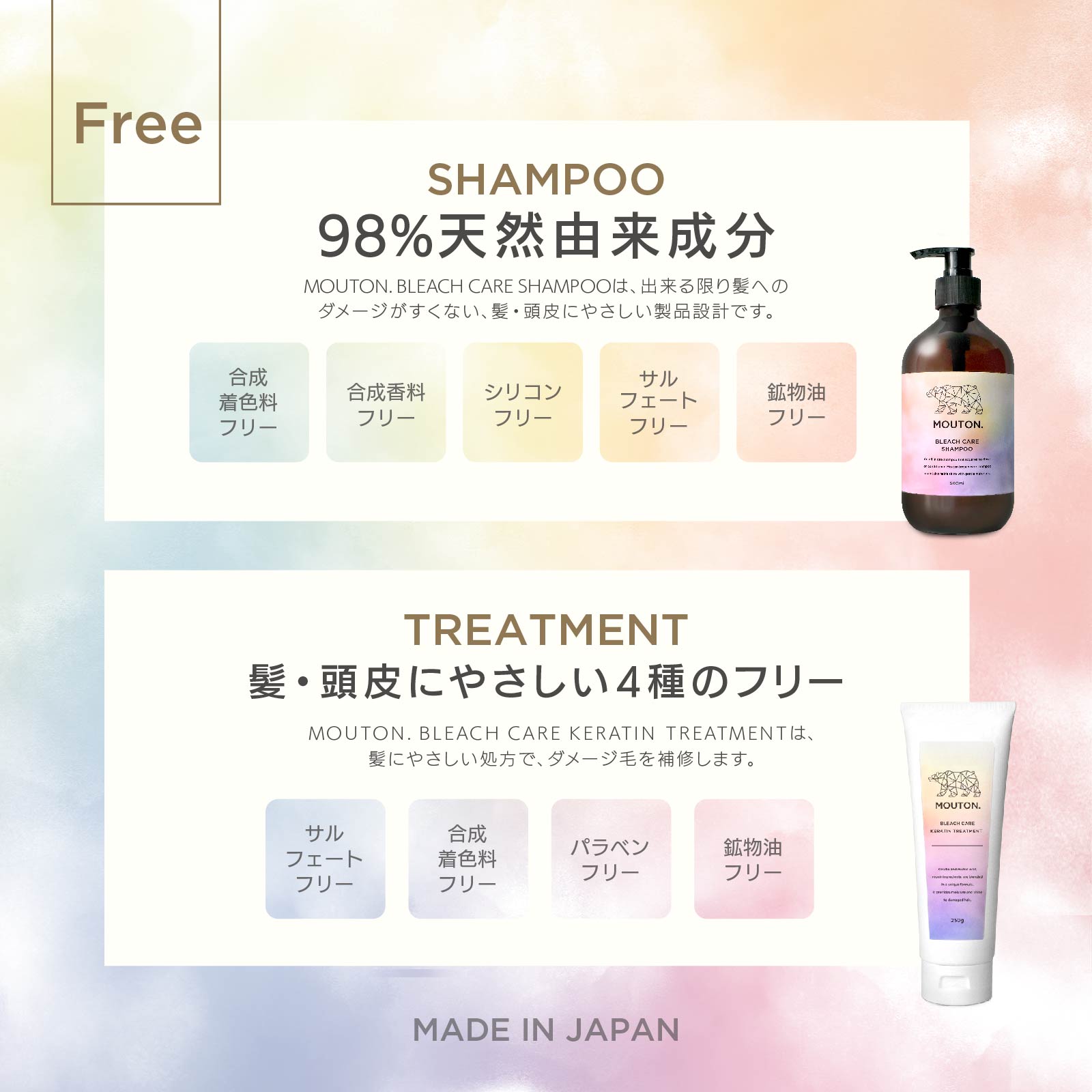 ブリーチ毛用ヘアケアセット(シャンプー&トリートメント) - 画像 (8)