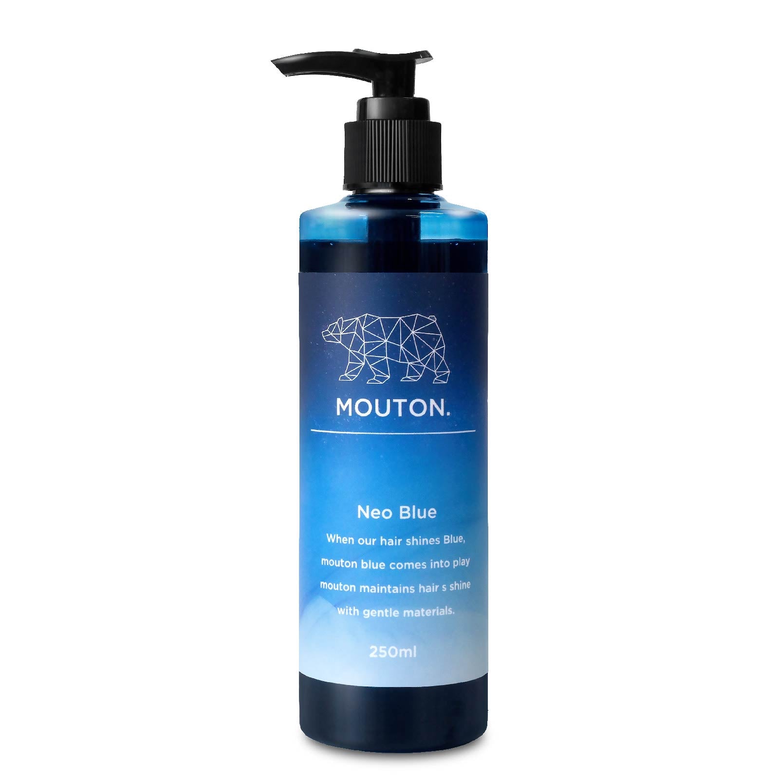 MOUTON ネオブルーシャンプー 250ml｜青系ヘアカラーの色落ちを防ぐ美容室専売カラーシャンプー
